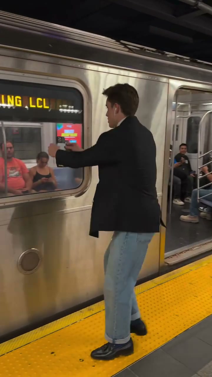 Frame of the train window moment